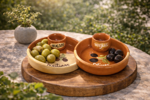 Handgetöpferte Olivenschale Terracotta – Graupera Spanien